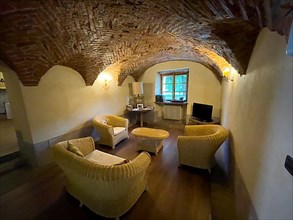 Old 17th century cross vault converted into lounge