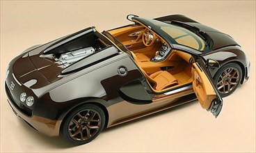 Sports car special model Rembrandt Bugatti from the series Les Legendes de Bugatti. The model