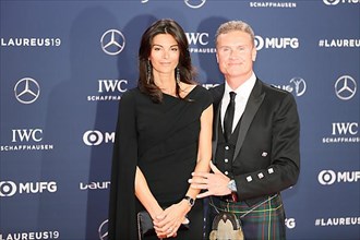 David Coulthard with woman Karen Minier