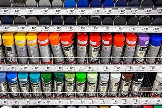 Paint spray cans