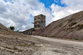Spoil heaps and abandoned industrial buildings