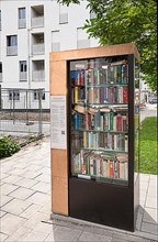 Public bookcase on the street