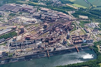 Aerial view of the Salzgitter AG steelworks