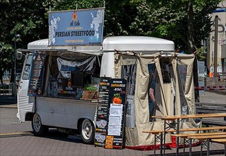 Van as snack vehicle for street food