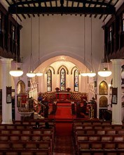 St. Stephen's church interior in Ooty or Udhagamandalam