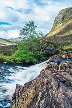Waterfalls on the Dundonnell River in Wester Ross