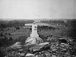 View of the battlefield of Gettysburg in Pennsyvania