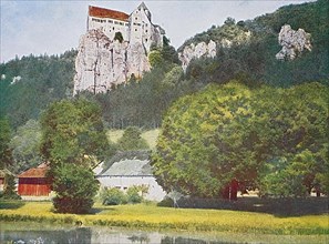 Historic photo of Pruenn Castle in the Altmuehl Valley