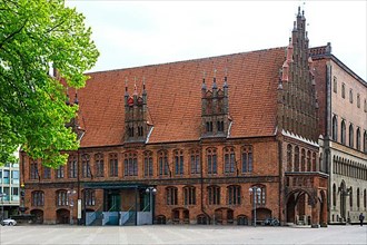 Old town hall in the style of North German brick Gothic