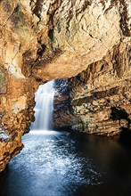 Grotto and Waterfall in Smoo Cave