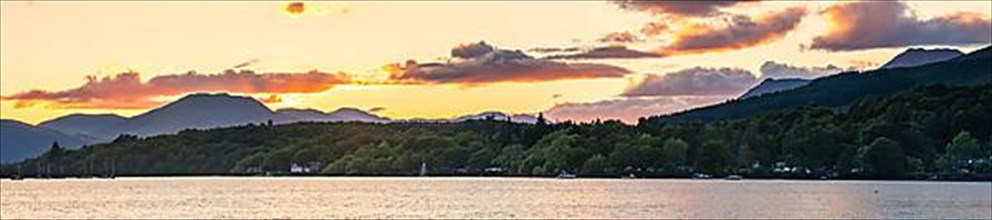 Sunset over Loch Lomond from Milarrochy Bay