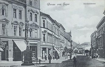Bahnhofstrasse in Eger