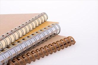 Spiral Notebooks on a white background