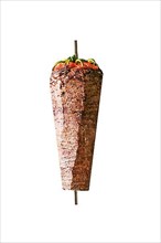 Turkish dish Doener Kebab as a turning roast