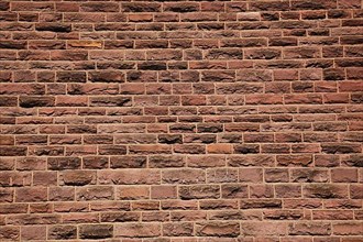 House wall made of clinker bricks