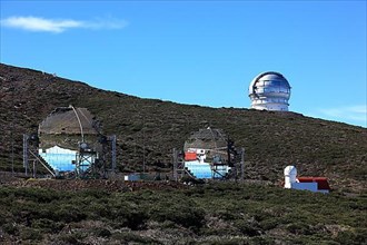 Roque de los Muchachos Observatory in the Caldera de Taburiente National Park