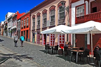 Street scene in the old town of Santa Cruz de la Palma