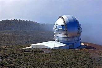 Roque de los Muchachos Observatory in the Caldera de Taburiente