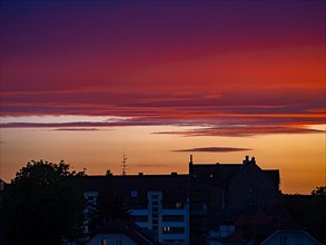 Sunset over Haeusern