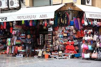 Souvenir shop in the old town of Granada