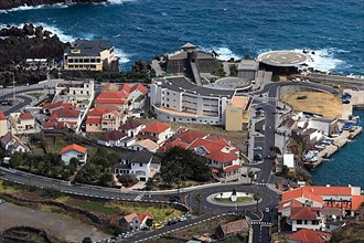 View of Porto Moniz on the northwest coast of the island Lava pool