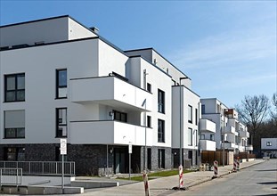 Apartment buildings in a new development area