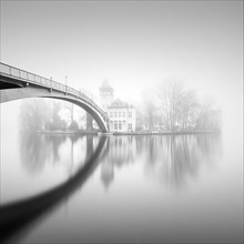 Fog at the Island of Youth in Treptower Park