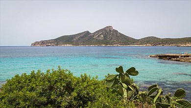 View of the rocky island of Sa Dragonera, Sant Elm