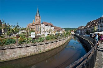 Wissembourg, Church of St. Peter and Paul and Lauter Canal