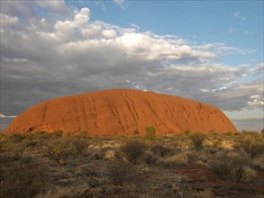 The largest monolith on earth, Ayers Rock in Australia