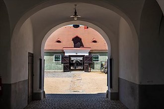 Stalls at the Unesco site, Landscape for Breeding and Training of Ceremonial Carriage Horses at Kladruby nad Labem