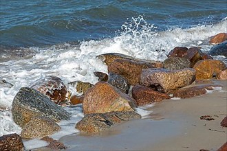 Stones on the beach, Graswarder peninsula