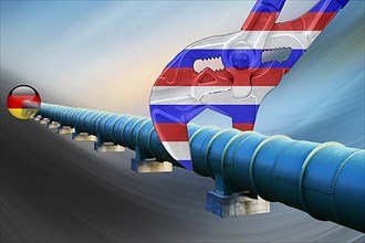 Gas supply, closed pipeline