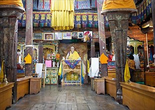 Prayer Hall, Thiksey or Thikse Gompa