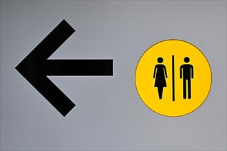 Signpost Women and Men Toilet,