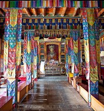 Prayer Hall Diskit Monastery or Deskit Gompa, Hunder