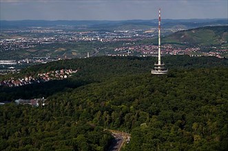 View from Stuttgart TV Tower to Fernmeldeturm, Fellbach