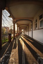 Evening light and shadows cast in the alleys of Pforzheim, Pforzheim