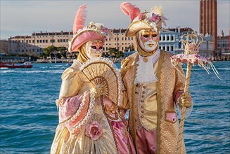 Carnival masks on the island of San Giorgio, Venice