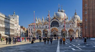 St. Mark's Square with Clock Tower and St. Mark's Basilica, Venice