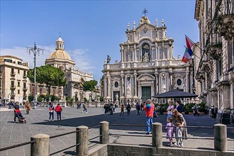Cathedral Square with Cathedral in the Old Town, Catania
