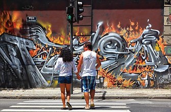 Grafitti in the Rua Jardim Botanico, Rio der Janeiro