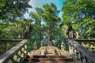 Crucifixion group in the park at Frauenberg, Fulda