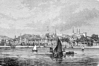 View of Guernsey Harbour, Channel Islands