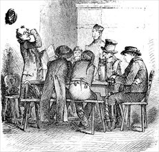 Men in a Farmhouse Parlour, Historical