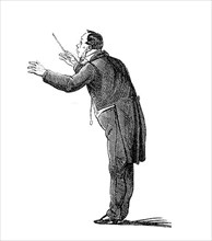 Conductor, various movements while conducting an orchestra