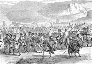 Abyssinian Expedition of 1868, Arrival of Kassa of Tirge at the English Soldiers' Camp