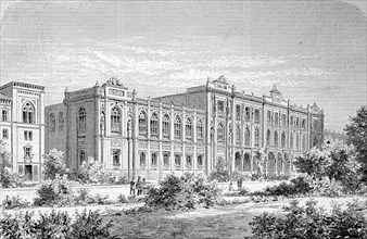 The Bavarian National Museum in Munich, circa 1885 is one of the most important arts and crafts museums in Europe and one of the largest art museums in Germany