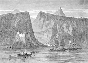 View of Jamestown, Island and Harbour of Saint Helena Island