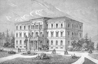 The new building of the Eye Clinic in Heidelberg, c. 1885
